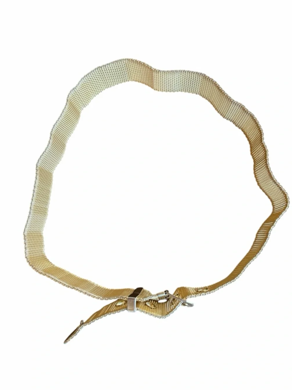 1970s Disco Glam Gold-Tone Mesh Belt‎